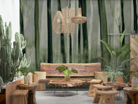 An artistic nature inspired mural for home decor.