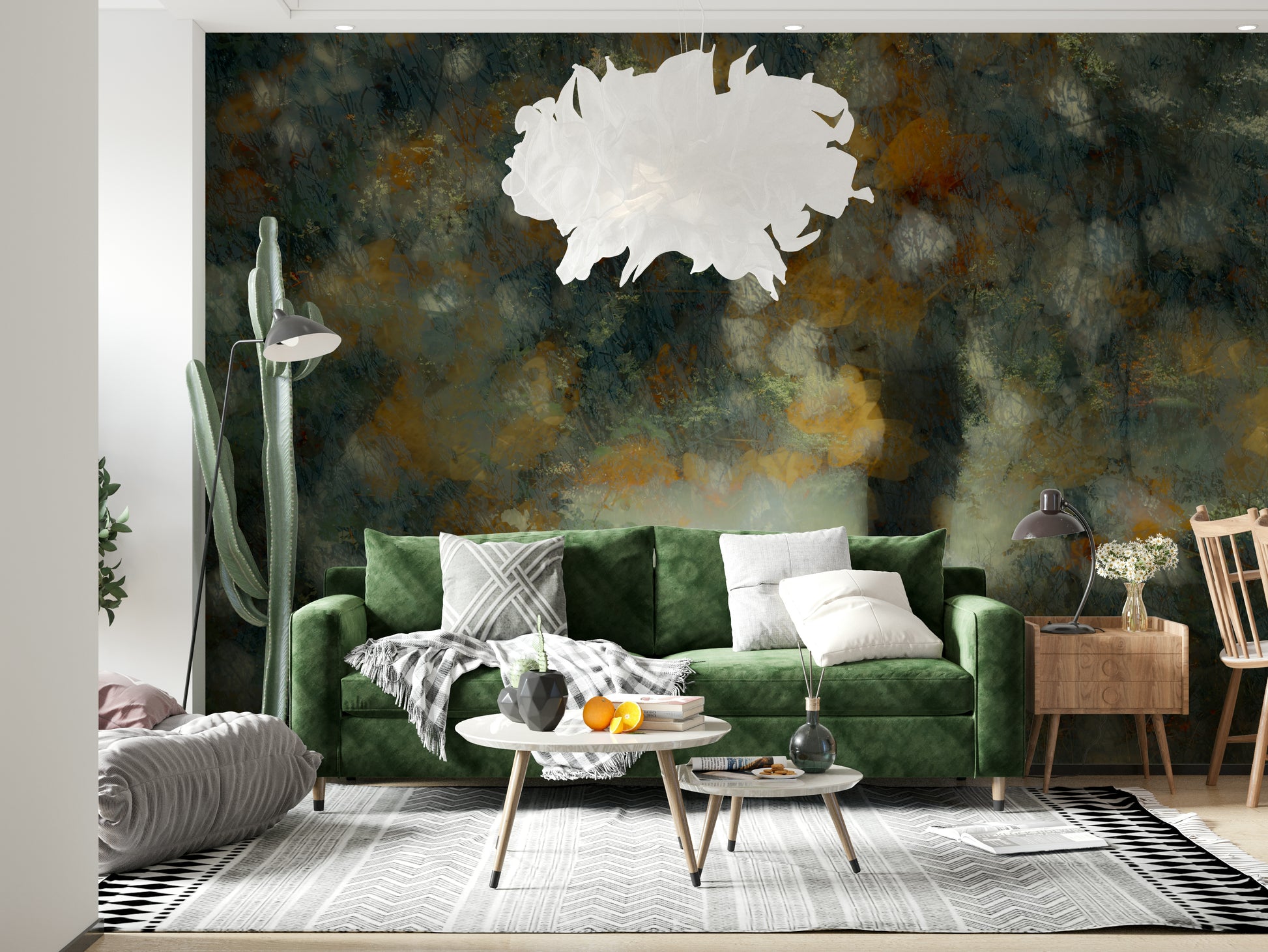 A serene dreamy woodland wall mural for your decor.