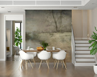 A graceful subtle pattern wall mural in cool, tranquil tones.