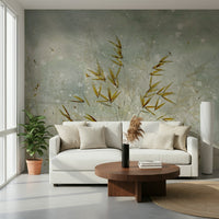 An artistic nature inspired mural for home decor.