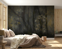 A classic forest theme wallpaper for walls.