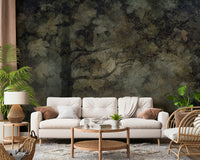 A calming serene forest wallpaper mural that defines a space.