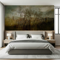 An artistic nature inspired mural for home decor.