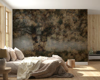 An artistic nature inspired mural for home decor.