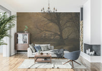 An artistic nature inspired mural for home decor.
