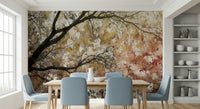A serene forest landscape wall mural for your decor.
