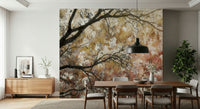 A classic forest theme wallpaper for walls.