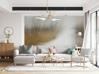 A contemplative gentle design wallpaper mural for a feature wall.