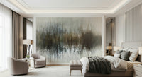 A graceful subtle pattern wall mural in cool, tranquil tones.