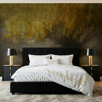 A graceful subtle light wall mural in cool, natural tones.