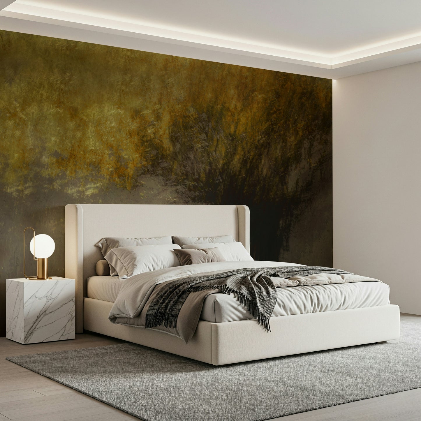 An artistic nature inspired mural for home decor.