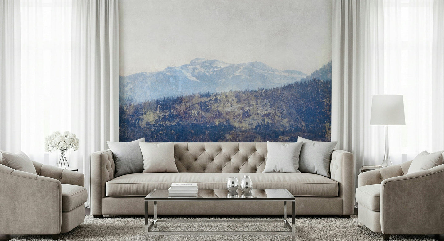 A classic mountain peak wallpaper for walls.
