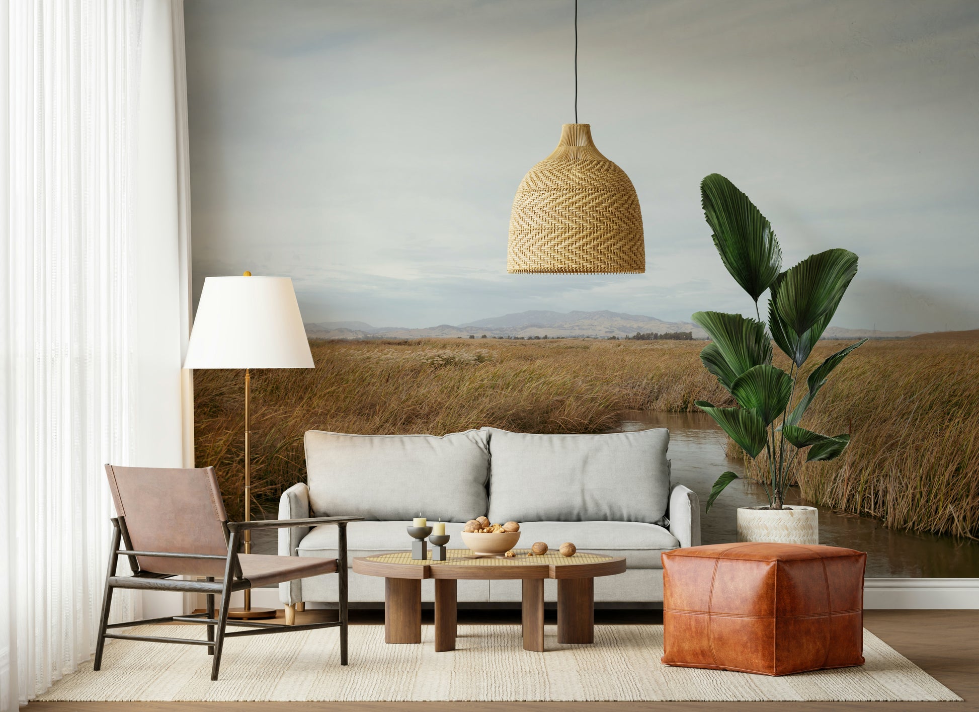 A classic natural theme wallpaper for walls.