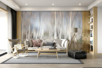An artistic soft focus landscape mural on scenic wallpaper.