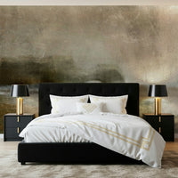 An artistic minimalist form mural for home decor.