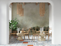 An artistic soft focus seascape mural on scenic wallpaper.