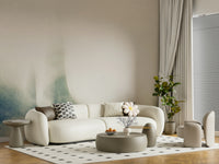 A beautiful subtle abstract wallpaper mural with a hazy, indistinct texture.