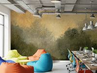 A contemplative gentle light wallpaper mural for a feature wall.