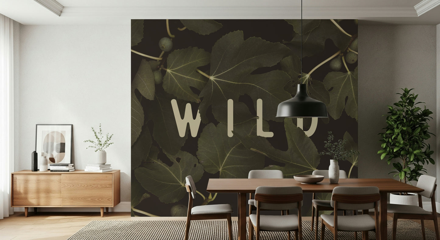 An artistic nature inspired mural for home decor.