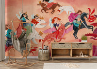 A classic abstract design wallpaper for walls.