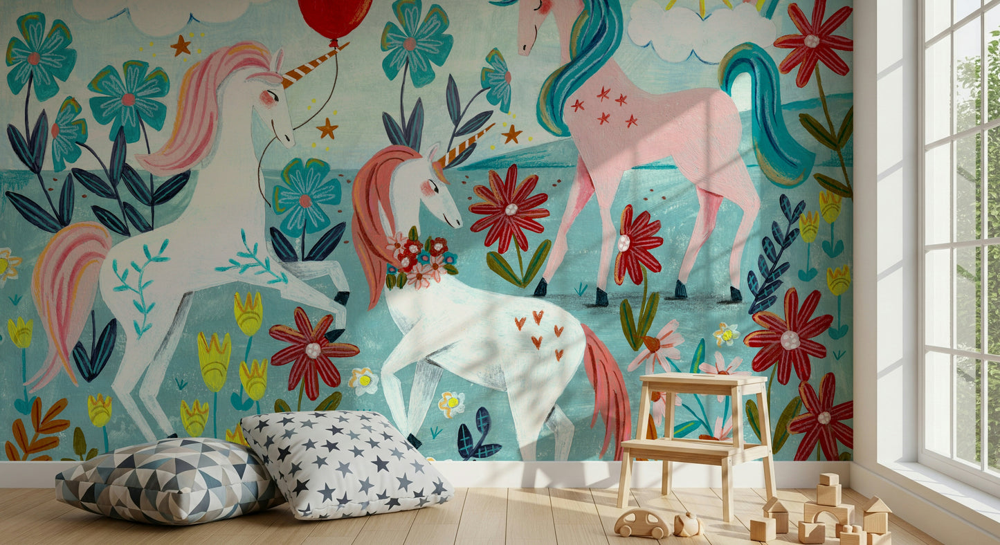 A classic whimsical wallpaper for walls.