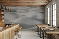A graceful subtle pattern wall mural in warm, natural tones.
