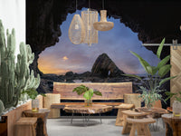 A classic abstract design wallpaper for walls.