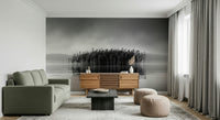 A contemplative gentle design wallpaper mural for a feature wall.