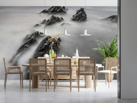 A high-quality minimalist vista wall mural for walls.