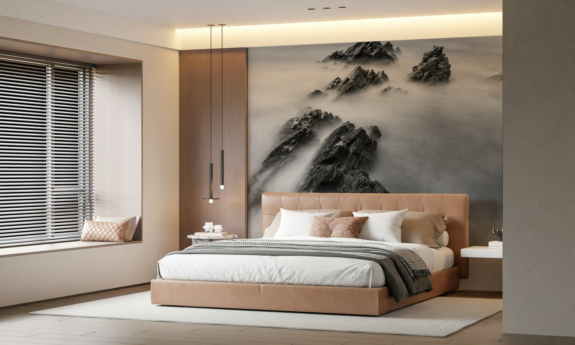 A serene dreamy landscape wall mural for your decor.