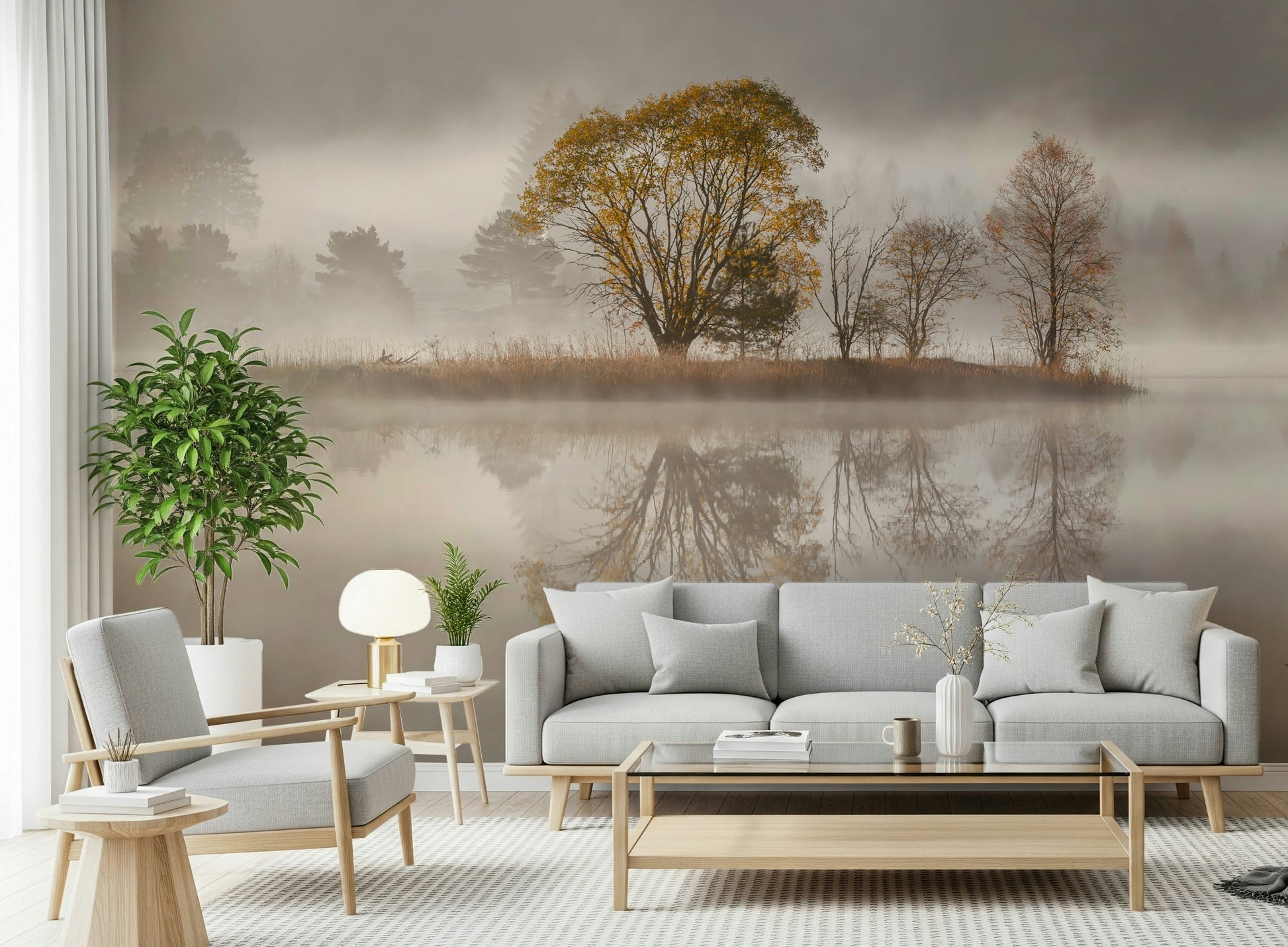 A classic autumn theme wallpaper for walls.