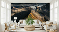 A beautiful wide-angle wall mural of a peaceful ridge.