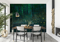 A contemplative gentle light wallpaper mural for a feature wall.
