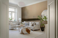 A serene mountain and water scene wall mural for your decor.