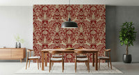 A classic soft floral wallpaper for walls.