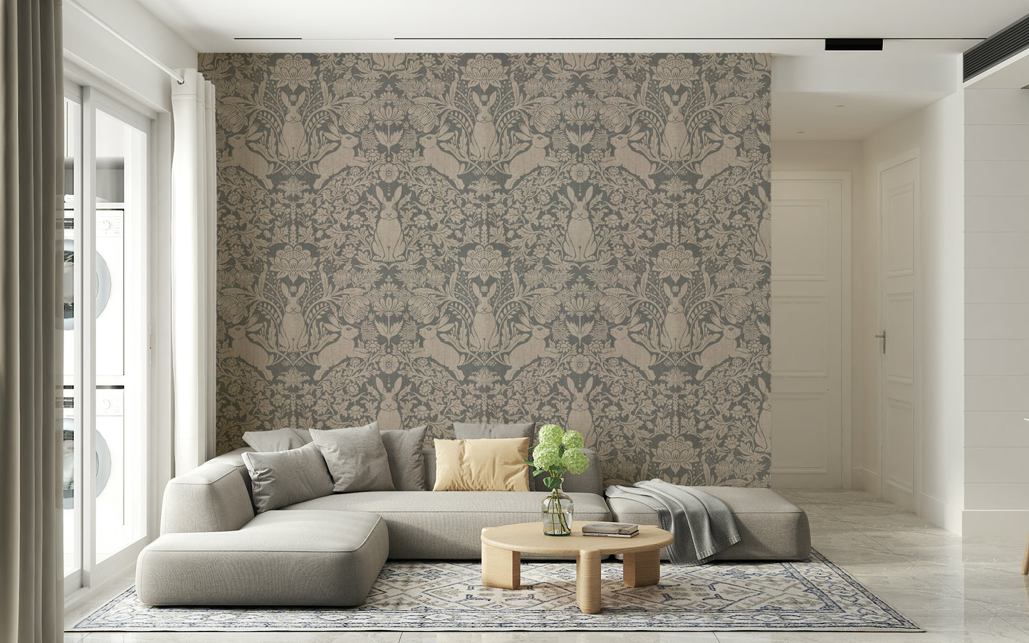 A serene whimsical pattern wall mural for your decor.