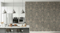 A contemplative gentle design wallpaper mural for a feature wall.