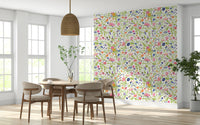 A serene subtle flower wall mural for your decor.