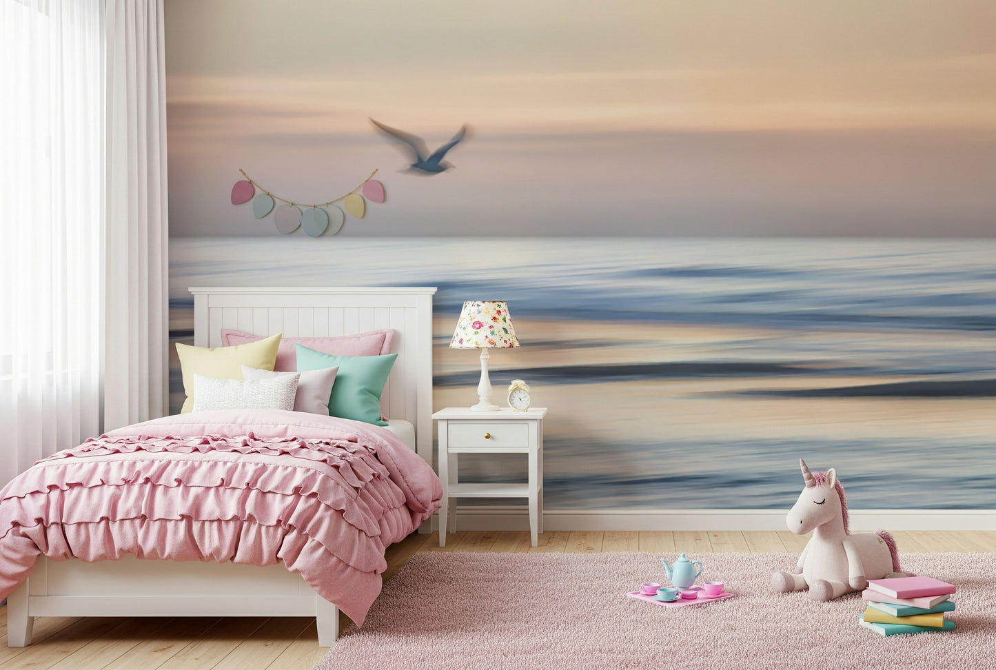 Seagull's Flight Wall Mural