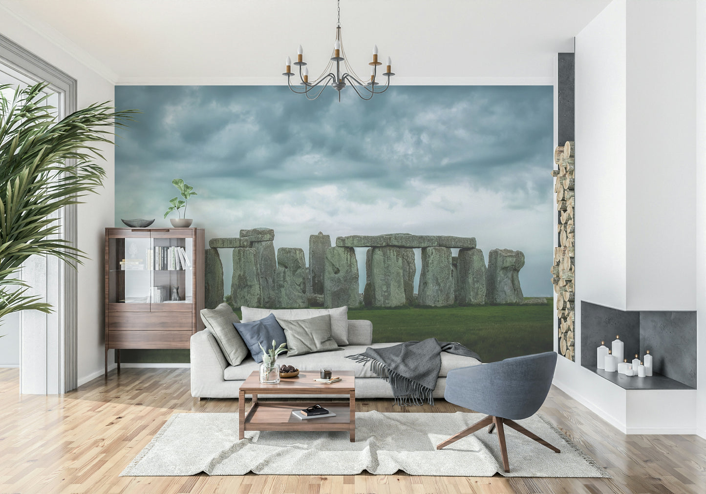 A classic landmark theme wallpaper for walls.