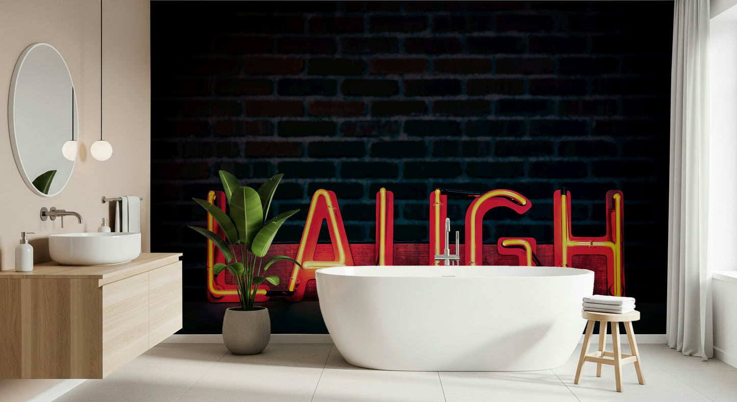 An artistic minimalist form mural for home decor.