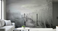 An artistic nature inspired mural for home decor.
