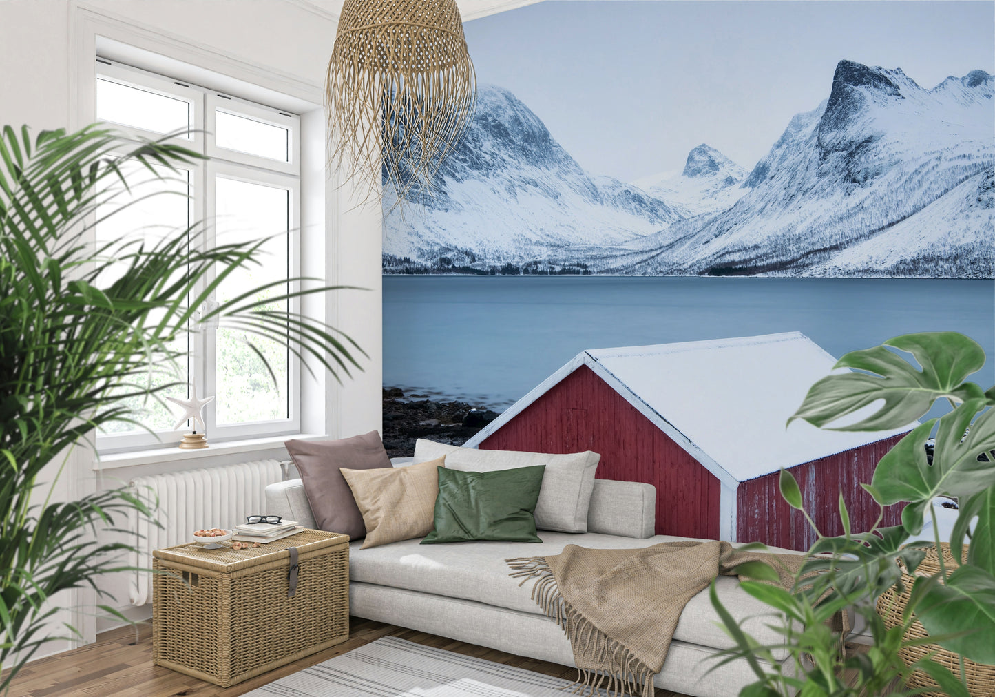 A serene subtle texture wall mural for your decor.