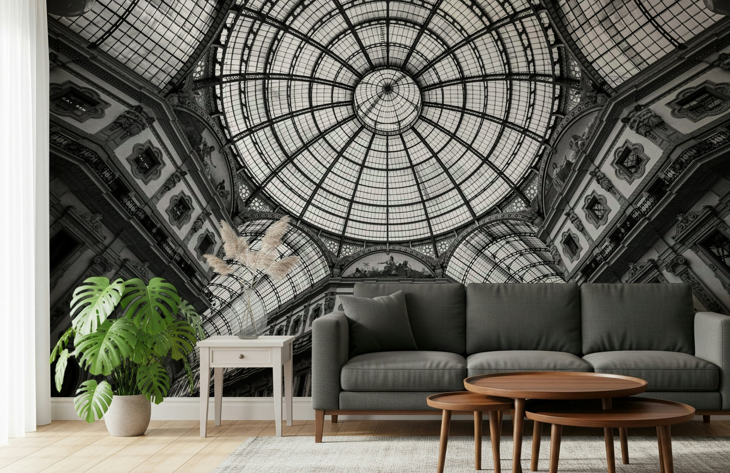 Milan's Vaulted Vision Wall Mural