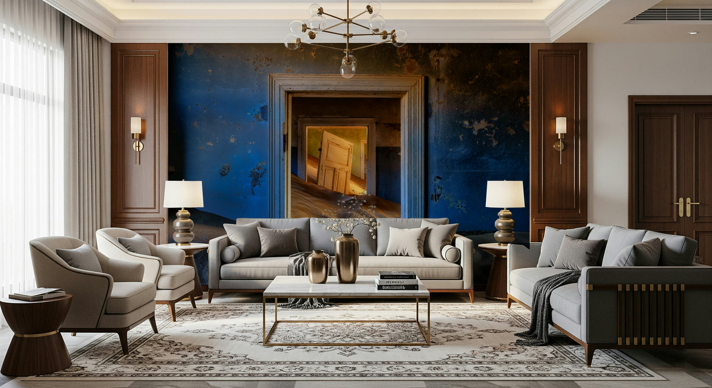 A classic architectural design wallpaper for walls.