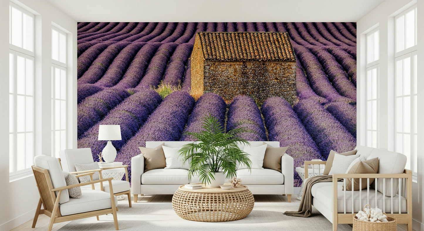 An artistic nature inspired mural for home decor.
