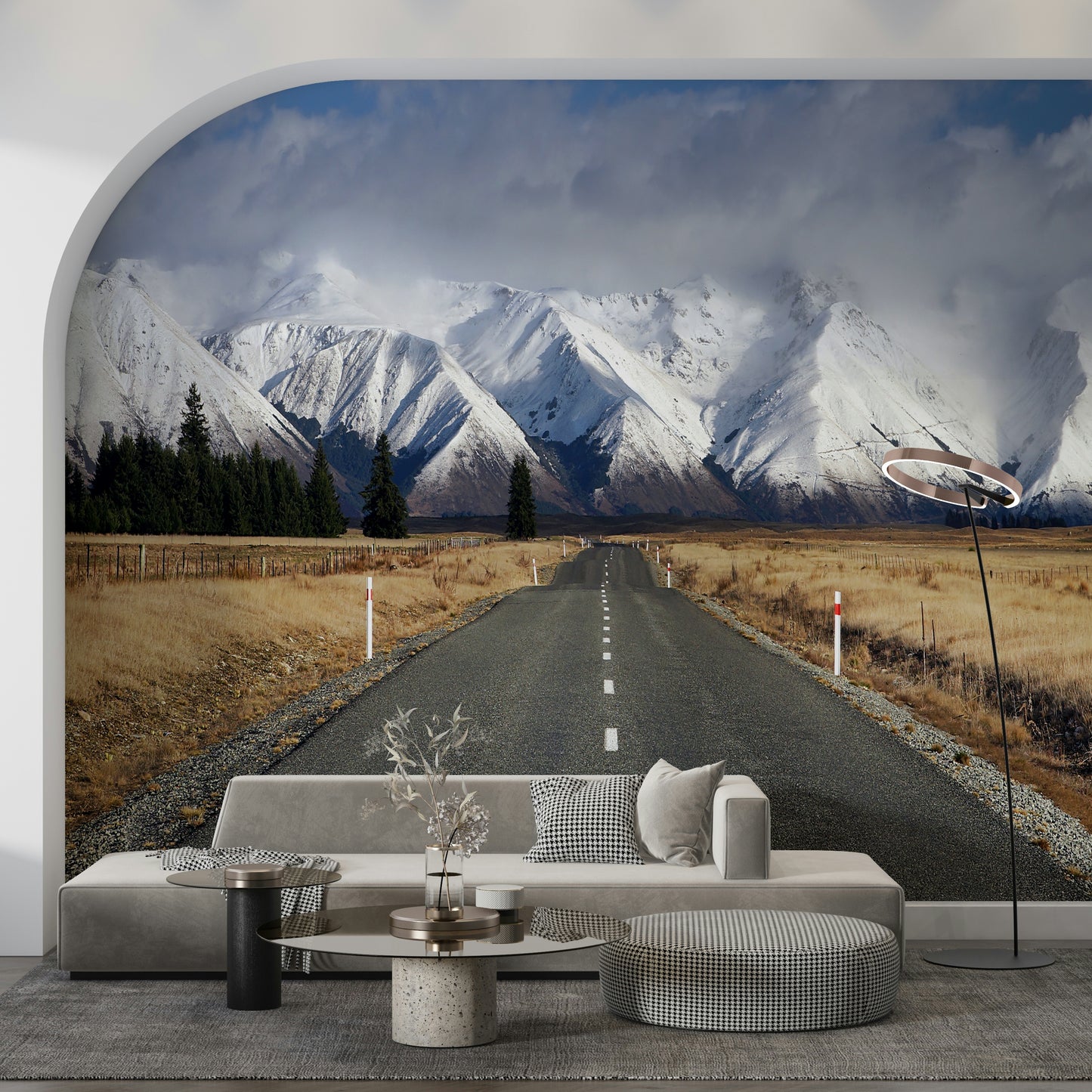 Winter's Road Wall Mural