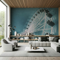 A serene subtle carnival wall mural for your decor.
