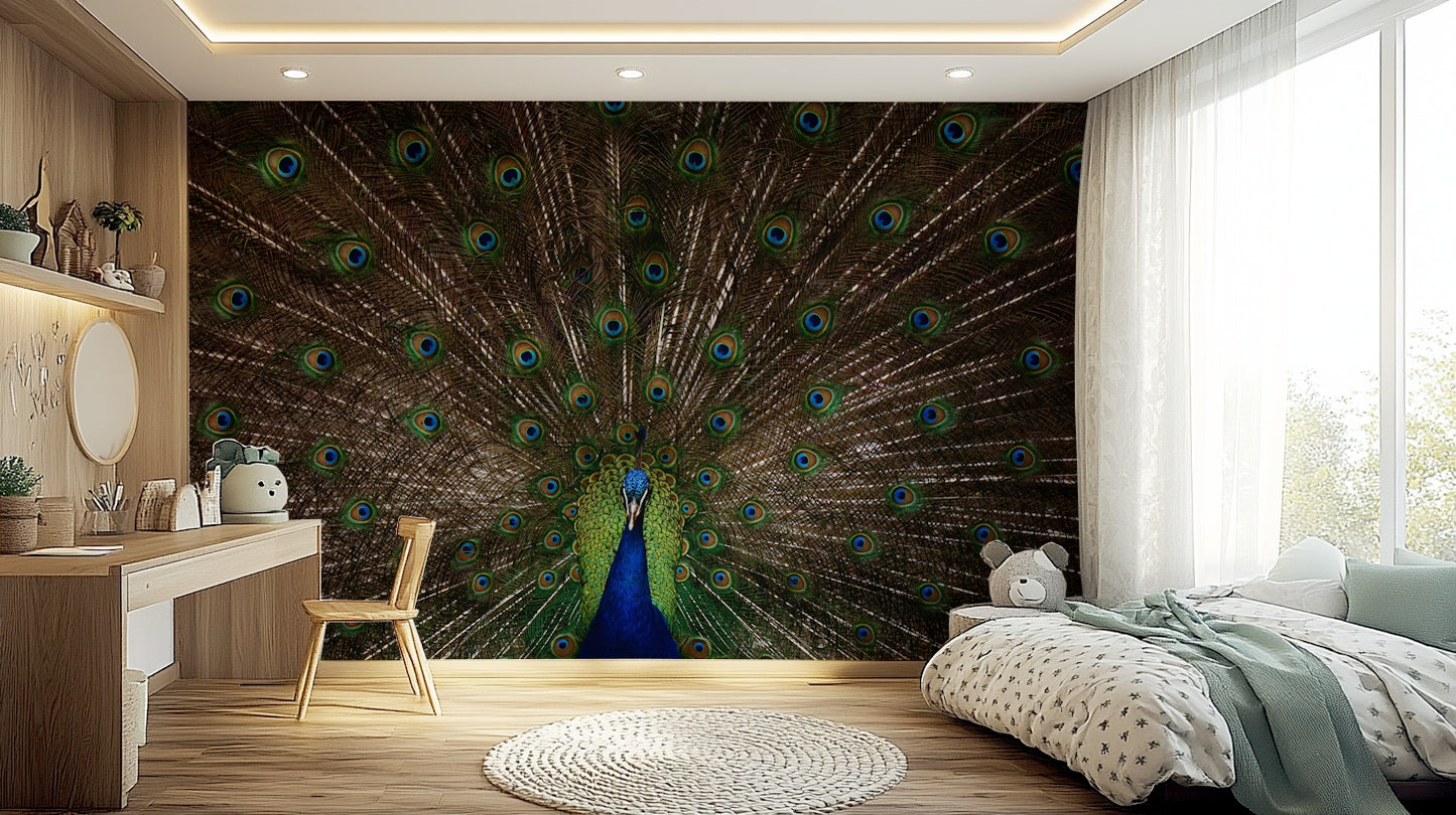 A contemplative gentle design wallpaper mural for a feature wall.