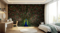 A contemplative gentle design wallpaper mural for a feature wall.